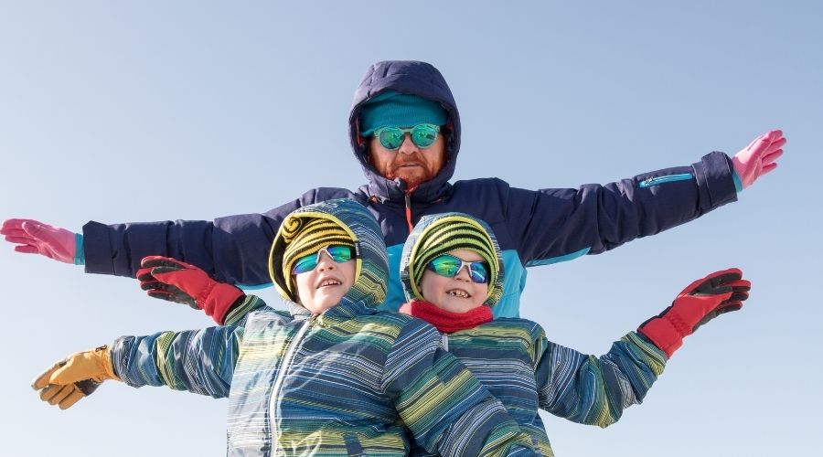 Esquiar con niños