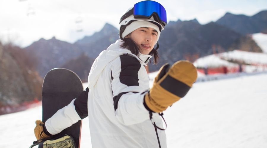 material y equipo completo snowboard