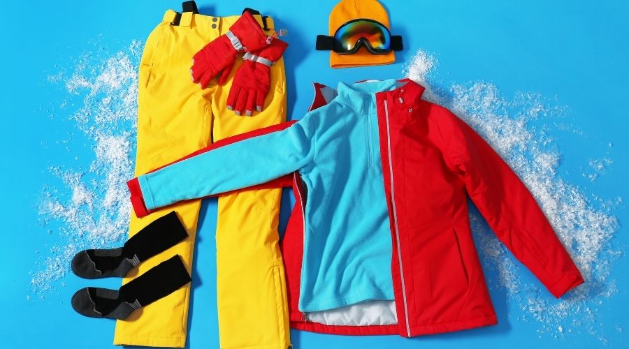 sistema a capas para esquiar